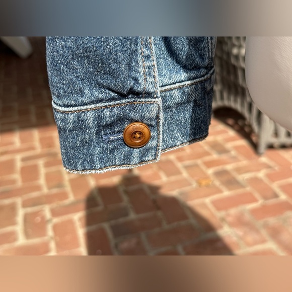 Chloe by Chloe Cropped Denim Jacket in Dusty Blue NWOT - Picture 4 of 15